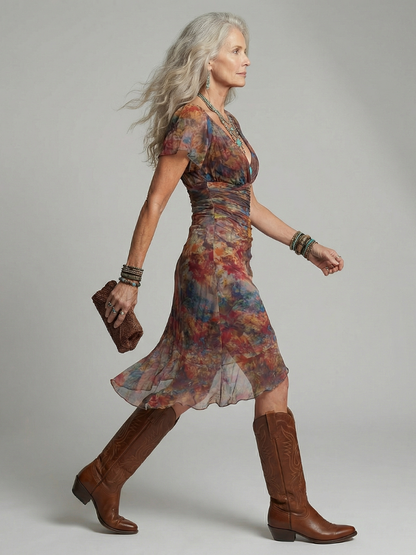 Aeris | Stille Halter Midi Kjole