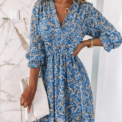 Sunna - Elegant Blomsterkjole