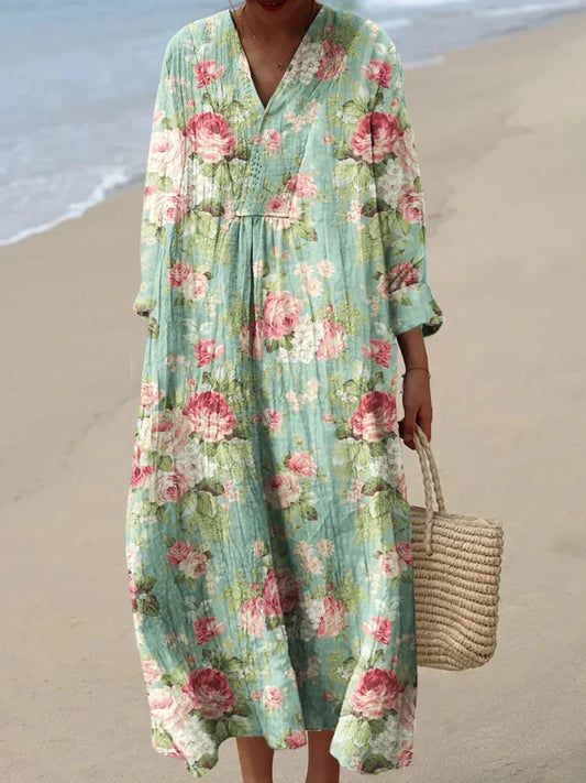 Anne - trykt Sommerkjole
