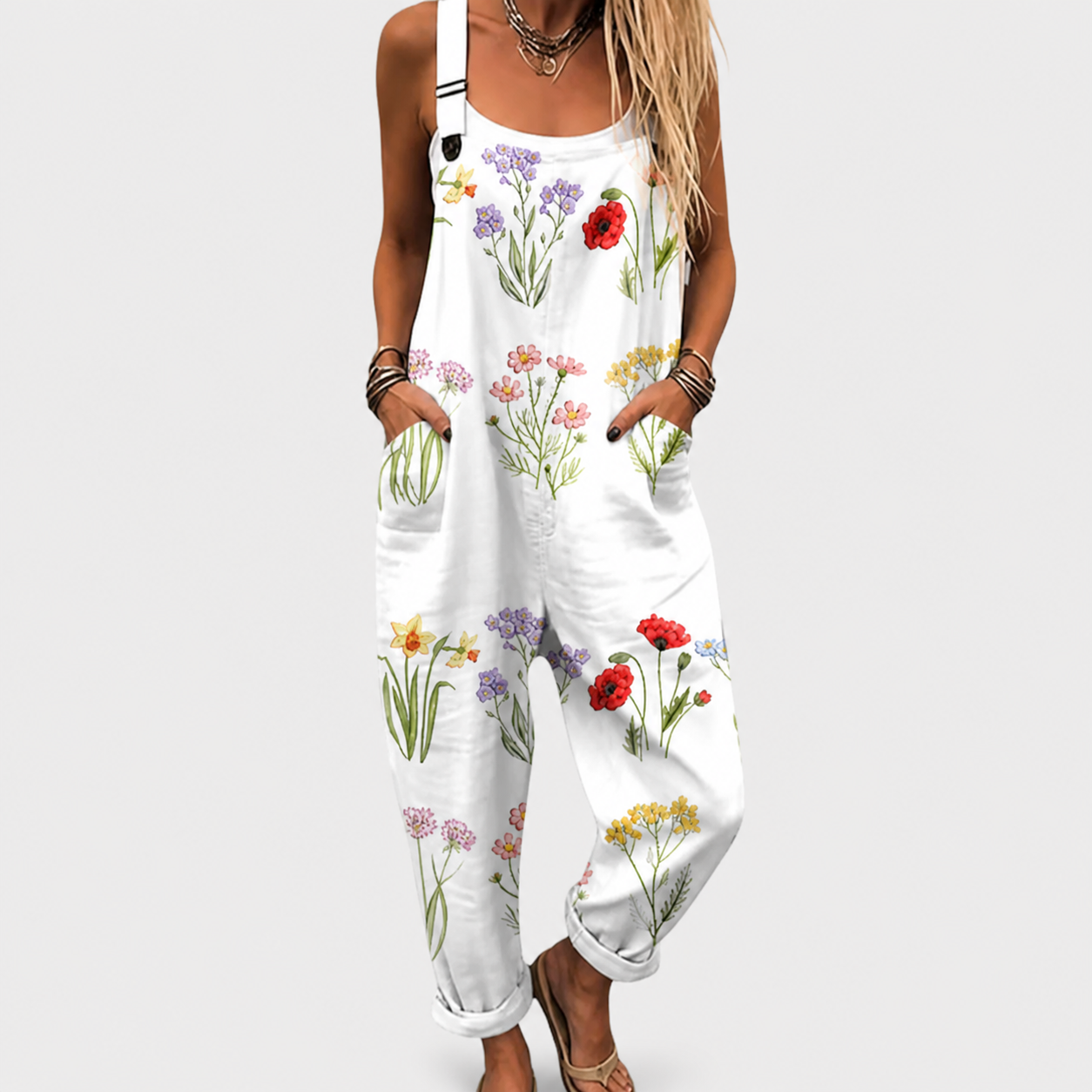 Comfortable Printed Jumpsuit