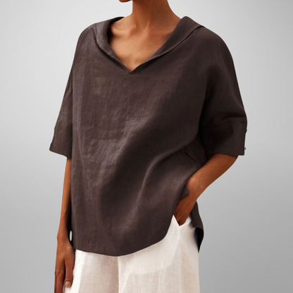 VICTORIA – AVSLAPPET HVERDAGSBLOUSE