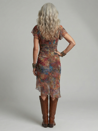 Aeris | Stille Halter Midi Kjole