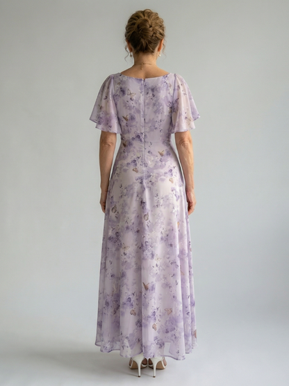 Vaelis | Flutter Sleeve Midi Dress