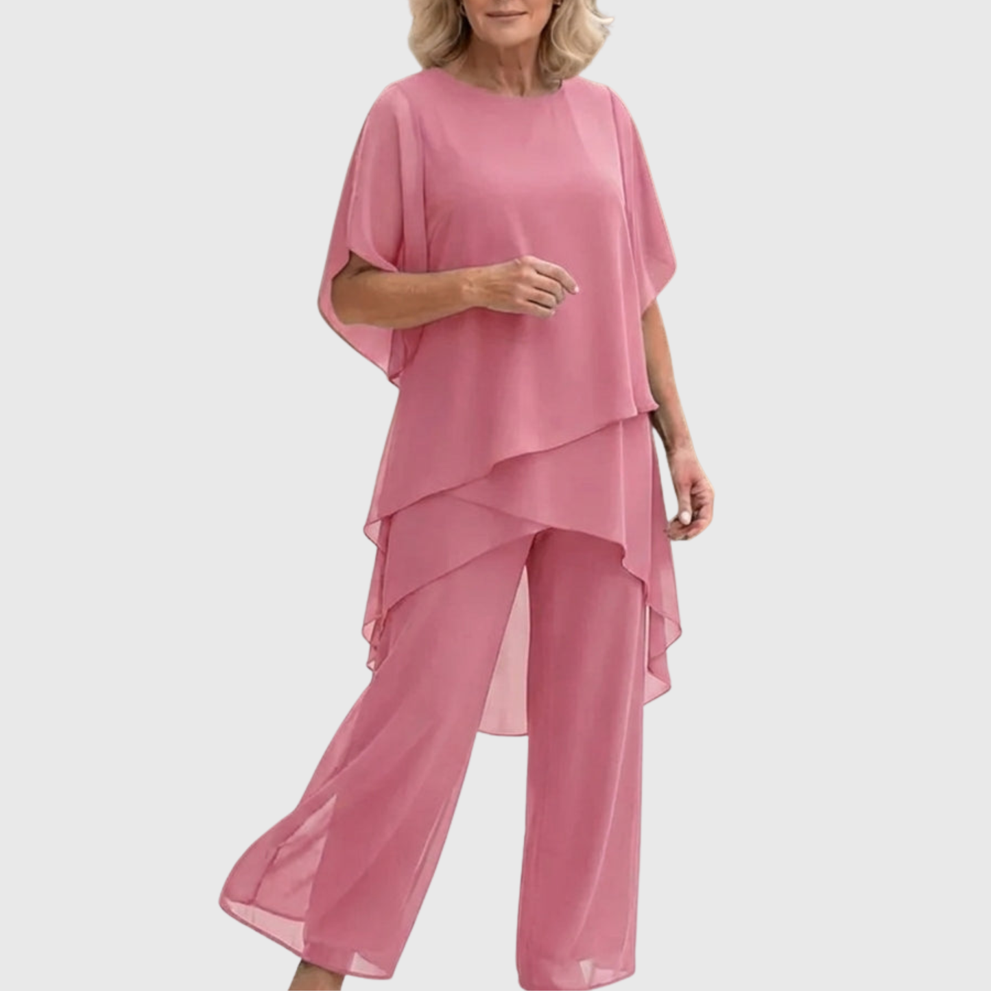 Linda | Dress med draperte palazzo-bukser
