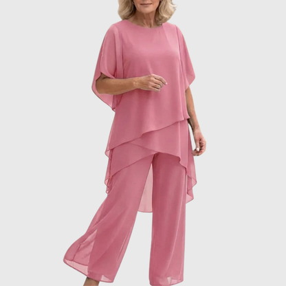 Linda | Dress med draperte palazzo-bukser