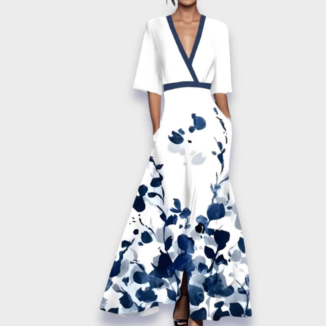 Eliana™ | Elegant Blomstrete A-Linje Kjole