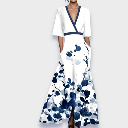 Eliana™ | Elegant Blomstrete A-Linje Kjole