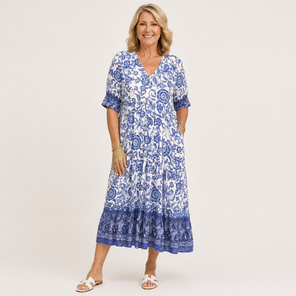 Keisha | Graceful V-Neck Floral