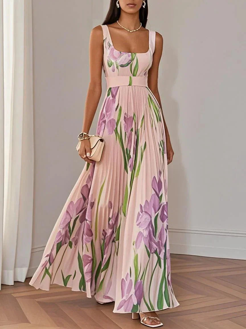 Yara™ | Maxikjole i plissé chiffon