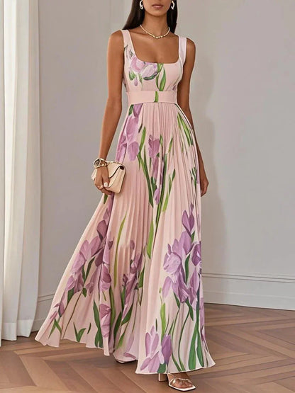 Yara™ | Maxikjole i plissé chiffon