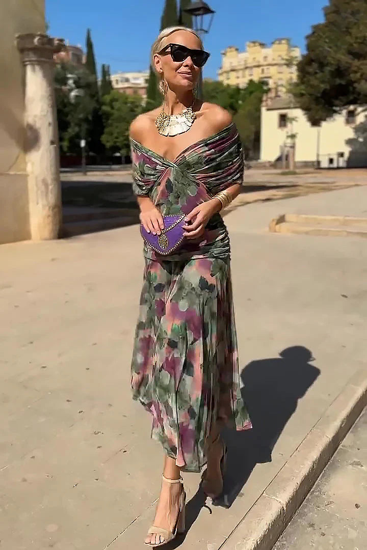 ISABELLA | Elegant Maxi Kjole med Smigrende Midje og Tidlaus Klasse