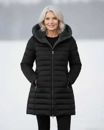 Olivia™ | Ruted A-Linje Vinterjakke