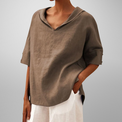 VICTORIA – AVSLAPPET HVERDAGSBLOUSE