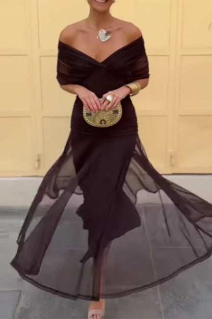 ISABELLA | Elegant Maxi Kjole med Smigrende Midje og Tidlaus Klasse