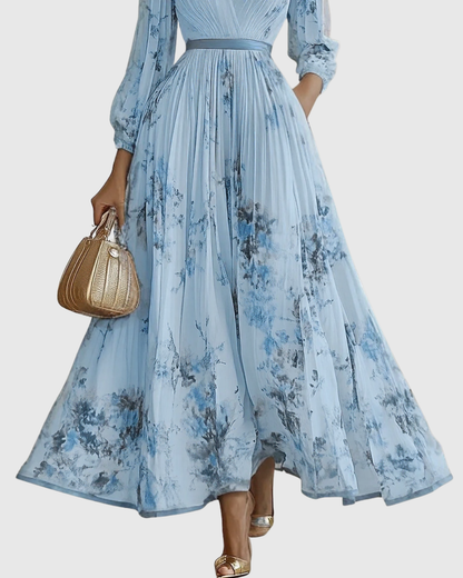 Siena™ | Elegant Plissé Maxi Kjole