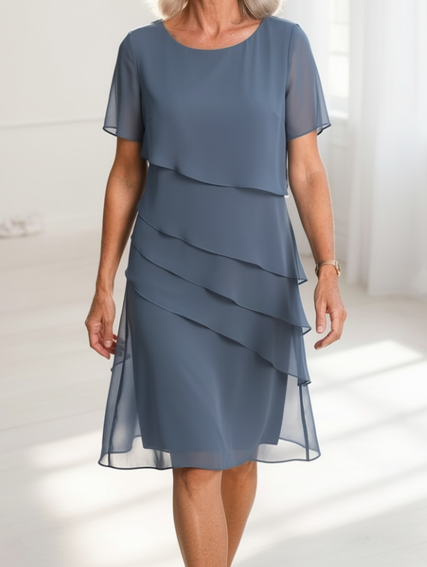 Linda | Elegant Komfort Volangkjole