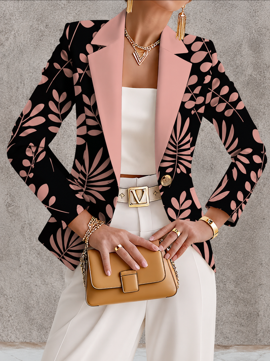 Odaya™ | Pink Leaf Blazer