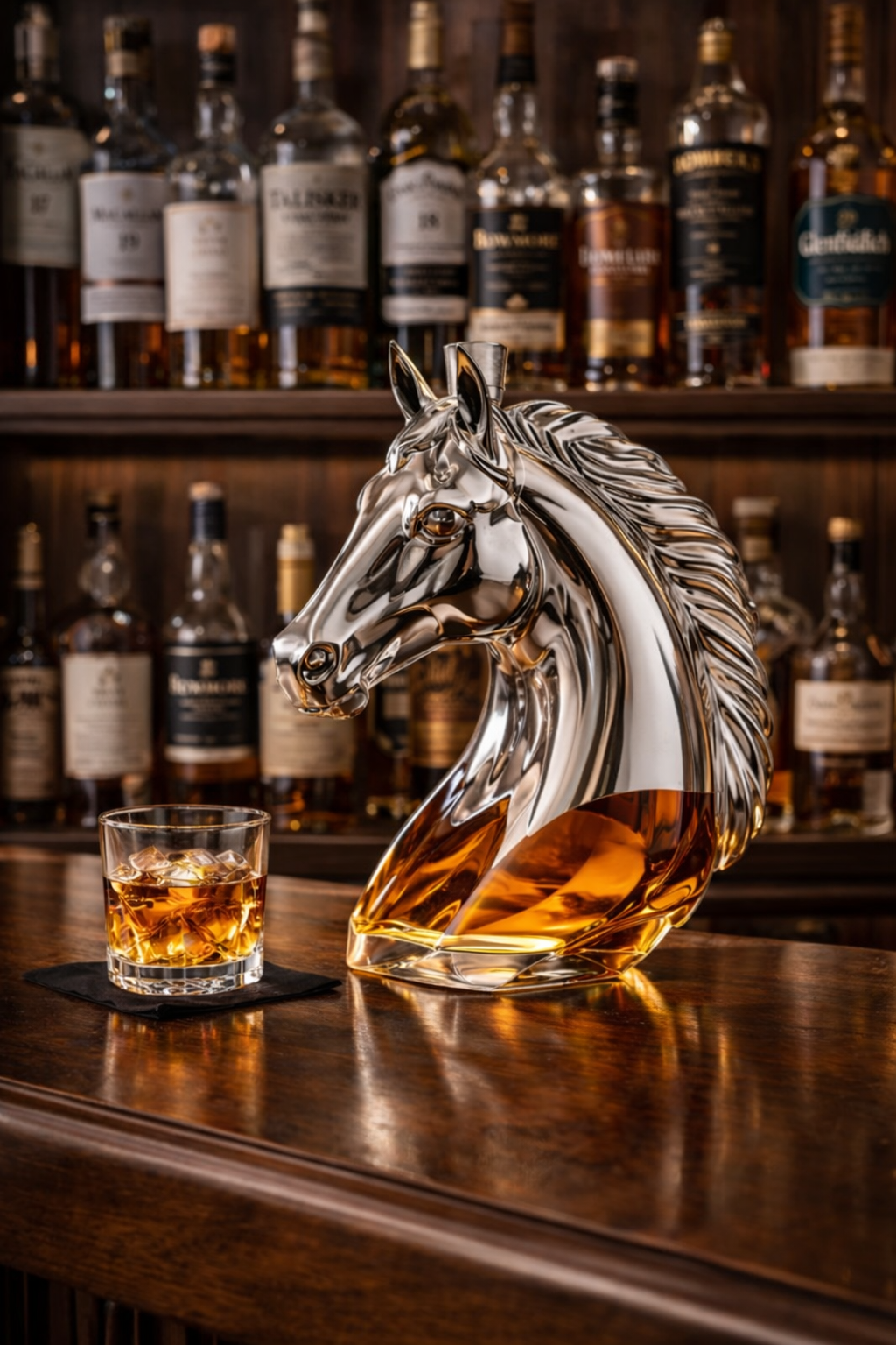 Whiskeyflaske – Hestehodeutgave