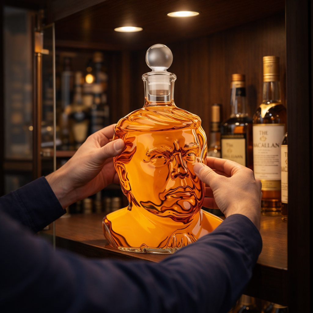 Whiskeyflaske - President Trump Utgave