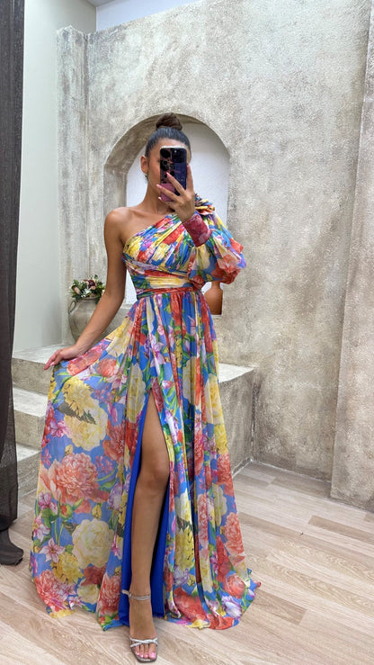 Maud™ | Elegant Kjole med Lange Ermer