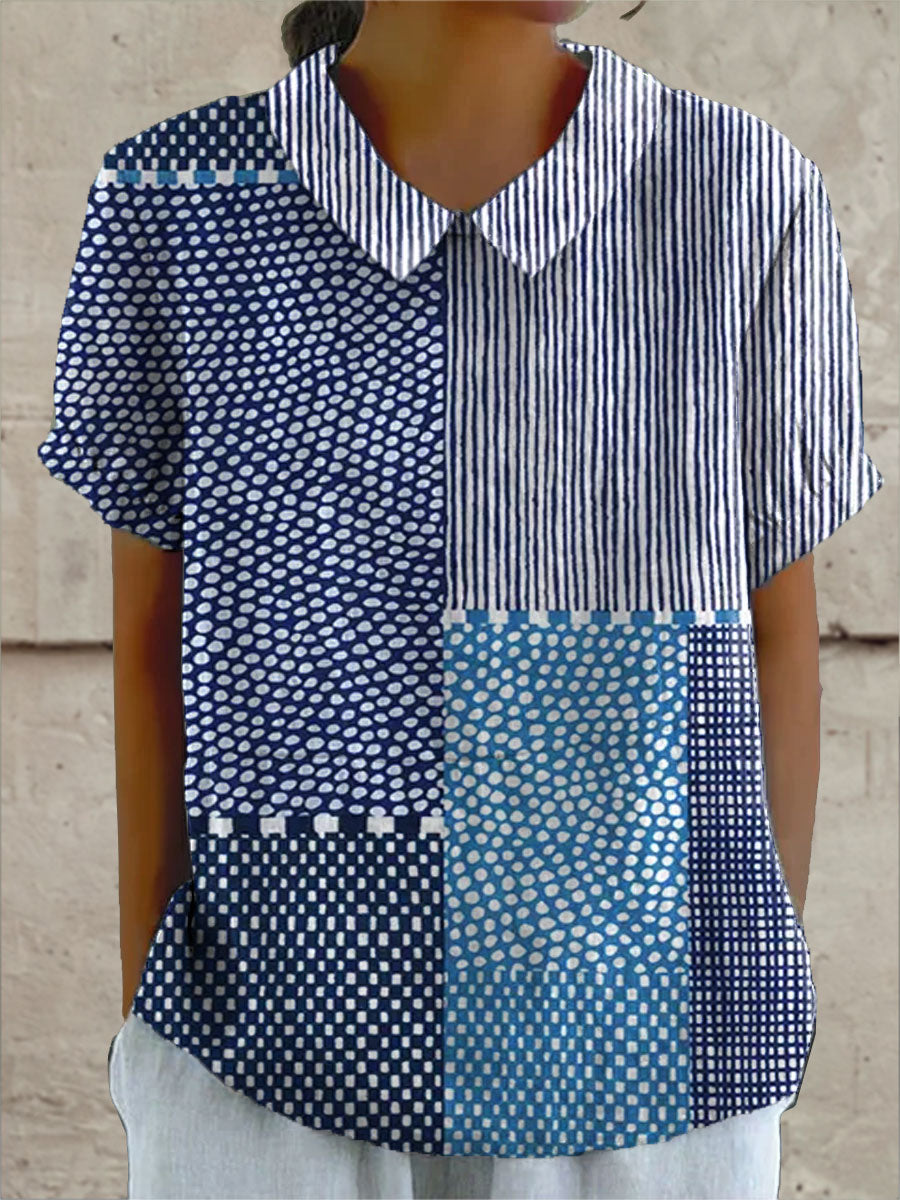 Ella | Lappeteppe Print Skjorte