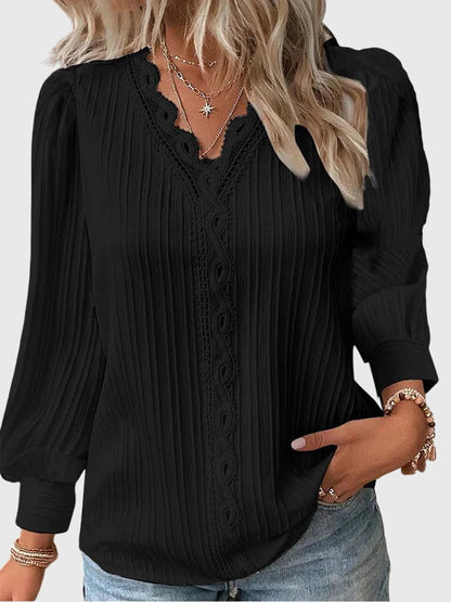 Andrea | Elegant Pullover Bluse