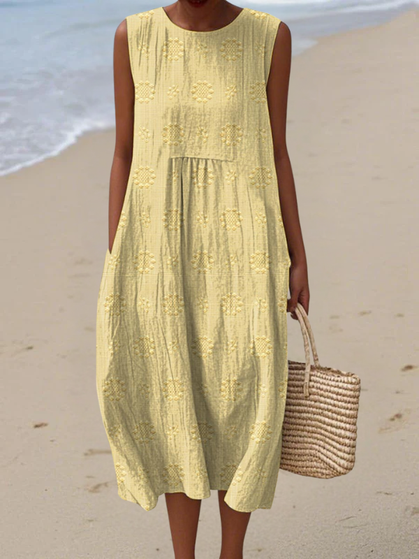 Rose™ Brodert Midi-kjole