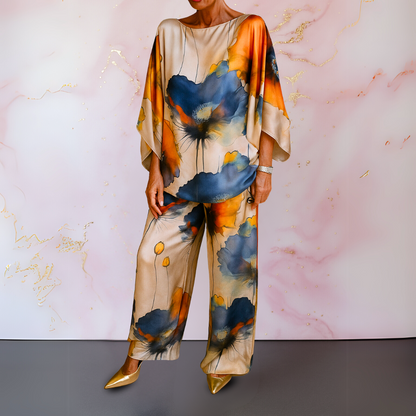 Maelora™ | Satin To-delt Dame Sett