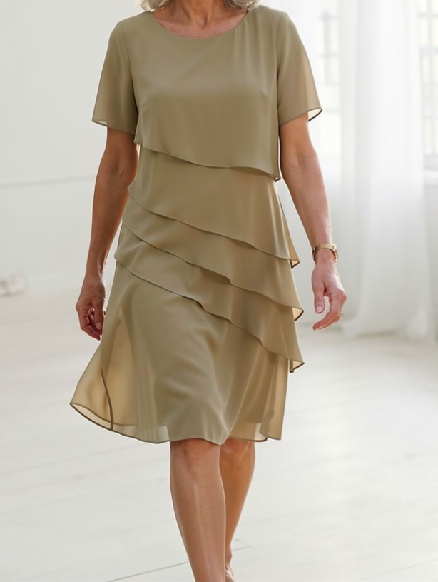 Linda | Elegant Komfort Volangkjole