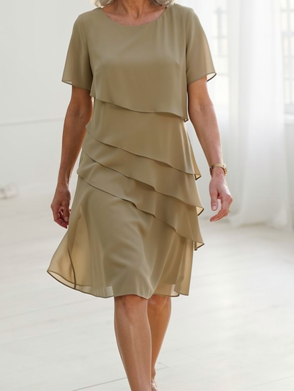Linda | Elegant Komfort Volangkjole