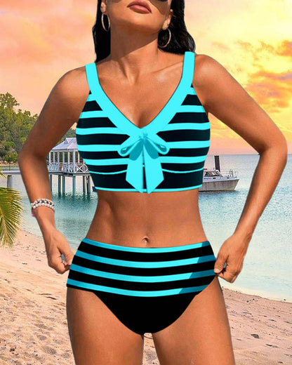 Liv® | Stripete bikini med høy midje