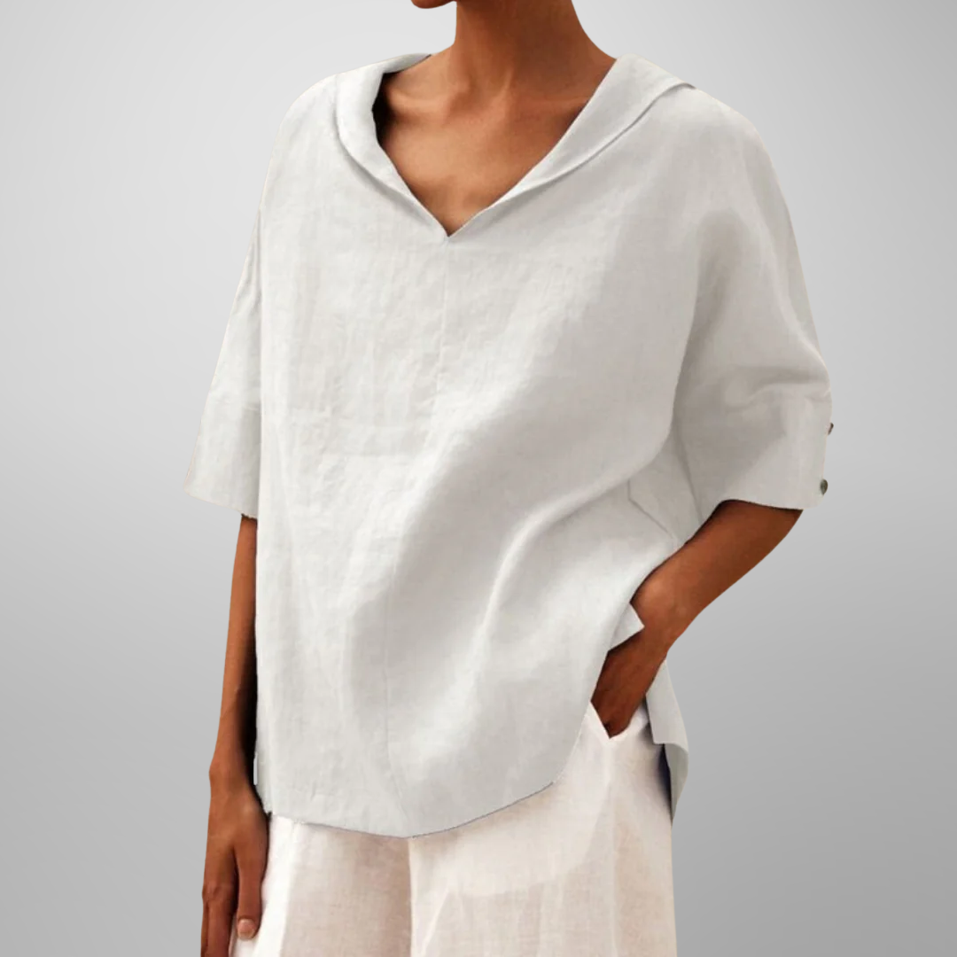VICTORIA – AVSLAPPET HVERDAGSBLOUSE