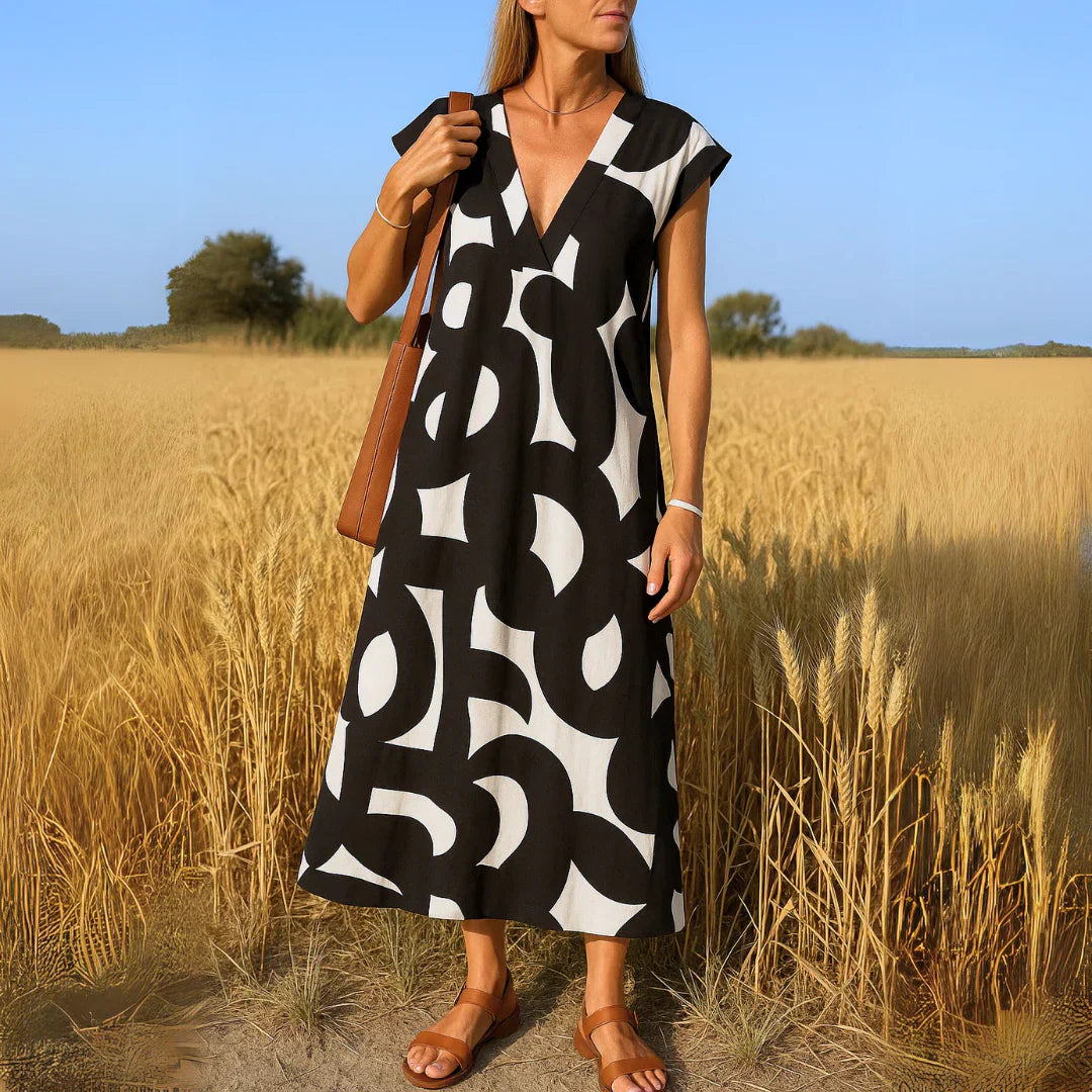 Tatiana™ | Cutwork Detalj Maxi Kjole