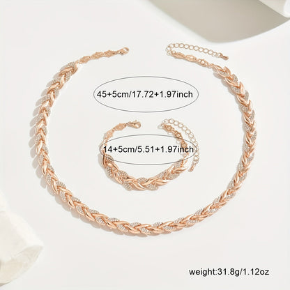 Elegant Glass Strass Fiskesvans Sett