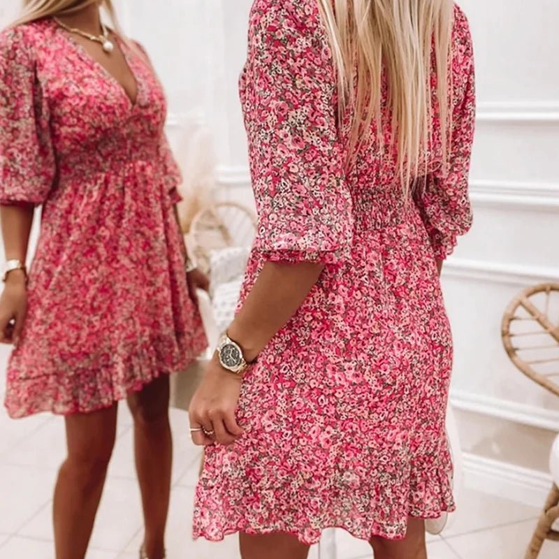 Sunna - Elegant Blomsterkjole