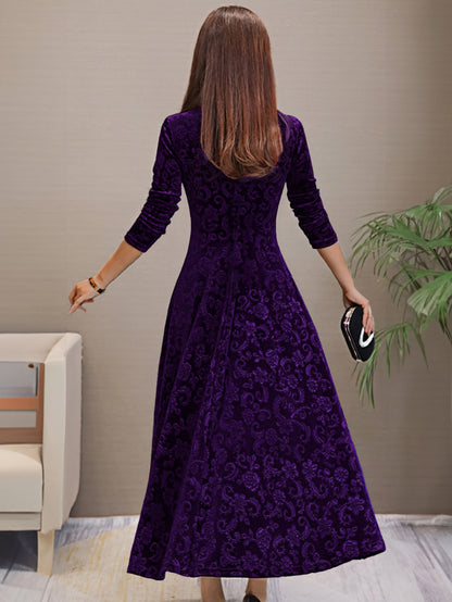 Denise | Fløyels elegant kjole