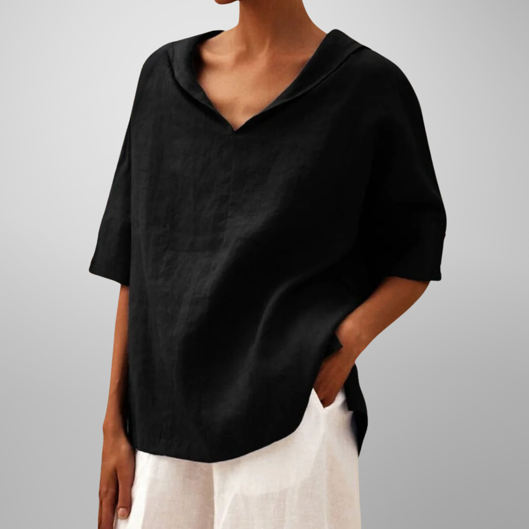 VICTORIA – AVSLAPPET HVERDAGSBLOUSE