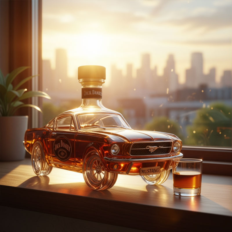 Whisky Flaske - Mustang Utgave