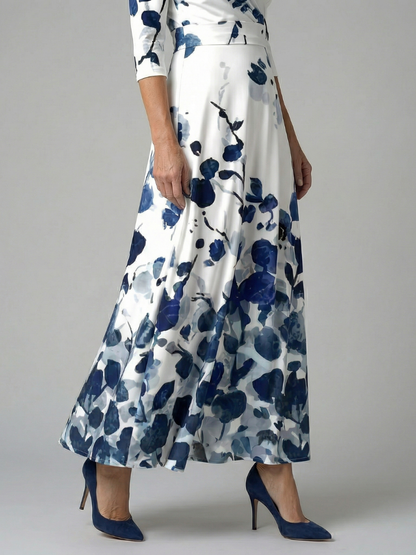Celine | Krysset Wrap Midi Kjole