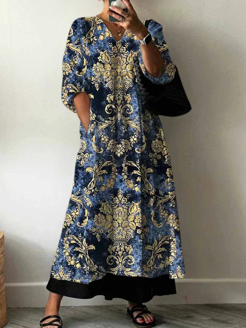 Elegant Trykt Kjole Sarah