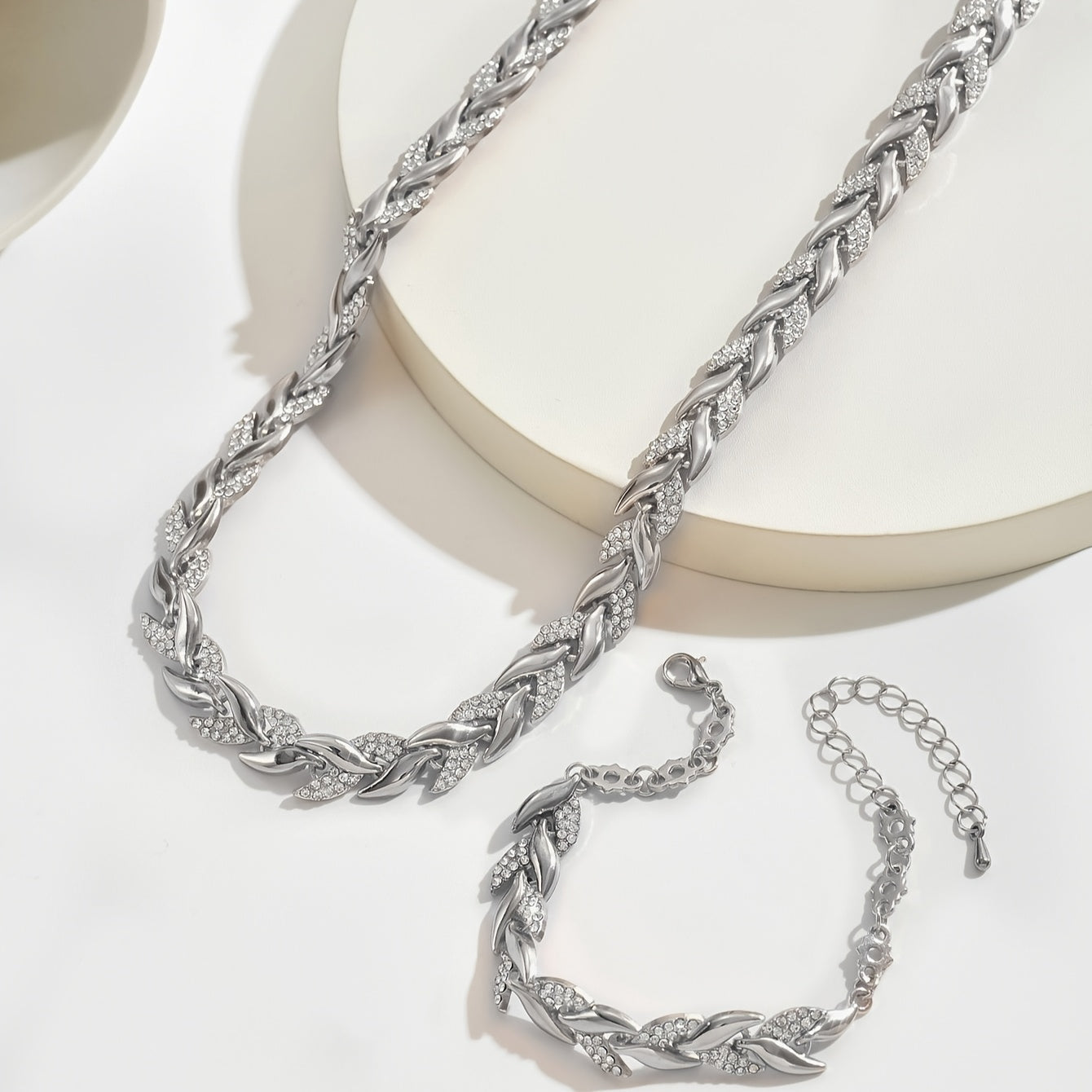 Elegant Glass Strass Fiskesvans Sett