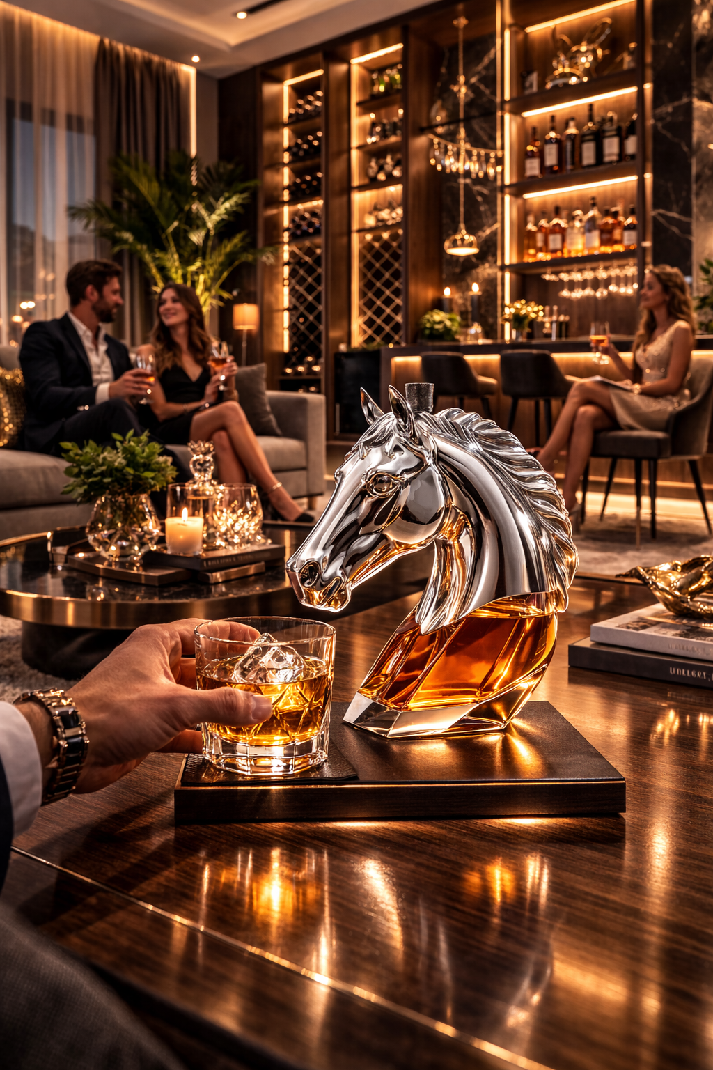 Whiskeyflaske – Hestehodeutgave