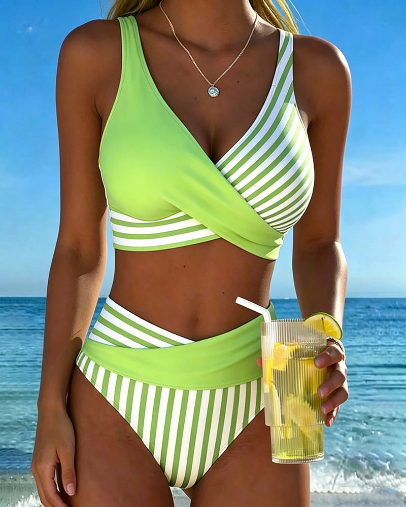 Stripete Trykt Bikini