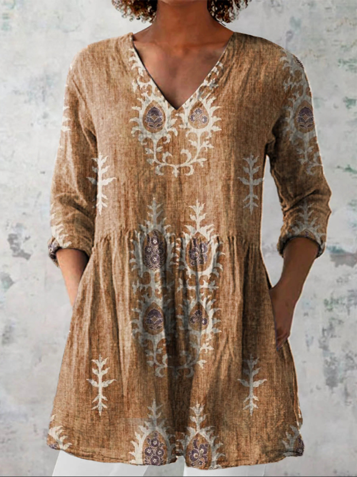 Maeve | Lang V-hals bluse