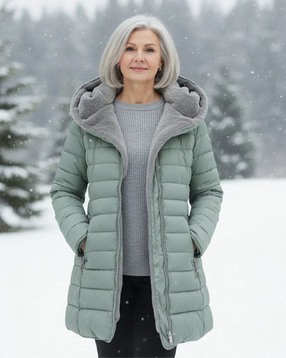 Olivia™ | Ruted A-Linje Vinterjakke