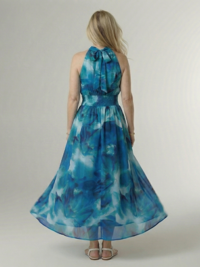 Sylin | Samlet Halter Midi Kjole