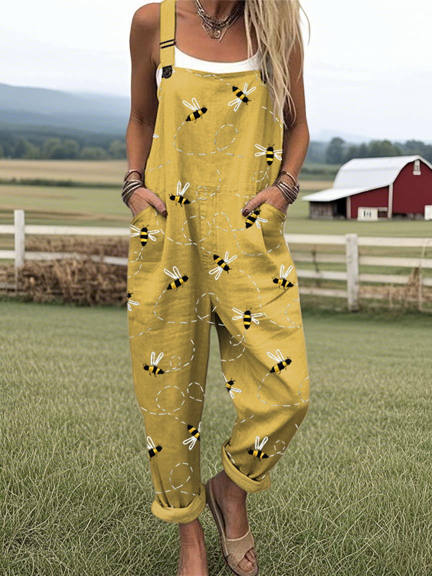 Nora | Drukke Bij Jumpsuit