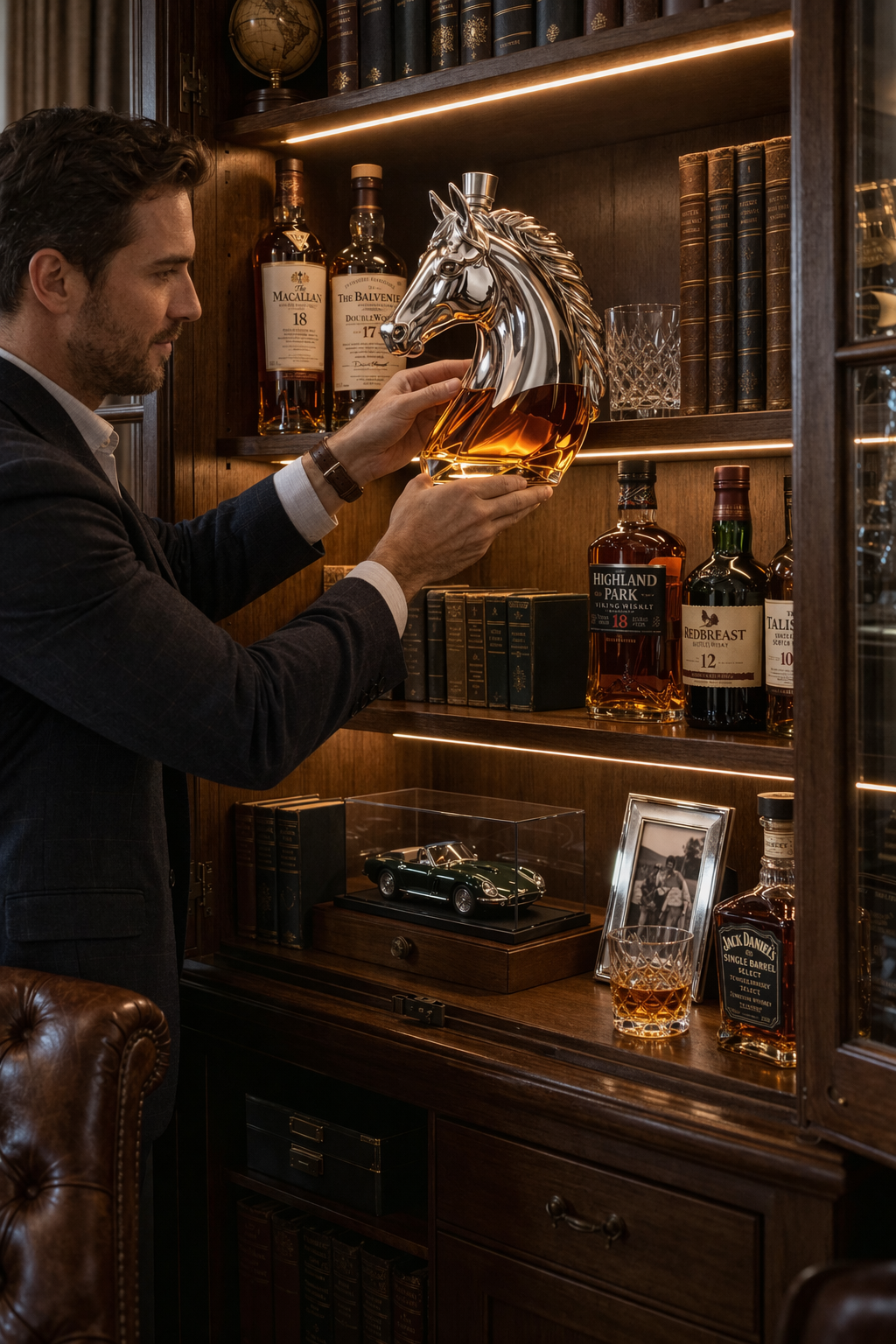 Whiskeyflaske – Hestehodeutgave