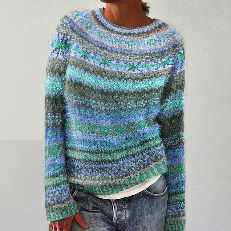 Audrey™| Vintage Islandsk Ullgenser