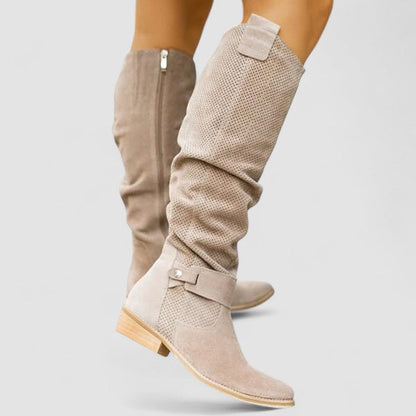 Georgiana | Slouch Western Knee Boots